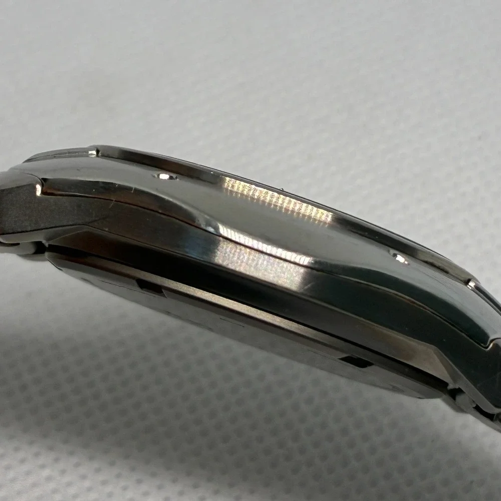 Vintage Seiko Alba Titanium Solar V14J-0AA0 Men Watch Blue Day Date Sport-READ!!
